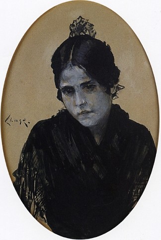 西班牙女孩 Spanish Girl (1886)，威廉·梅里特·切斯