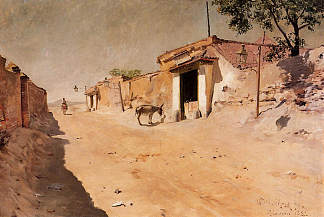 西班牙村 Spanish Village (1882)，威廉·梅里特·切斯