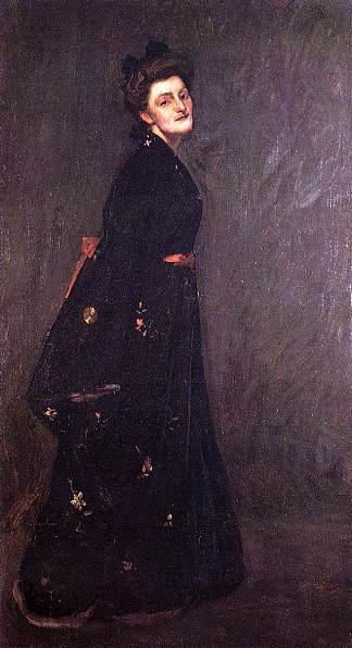 黑色和服 The Black Kimono (c.1903)，威廉·梅里特·切斯