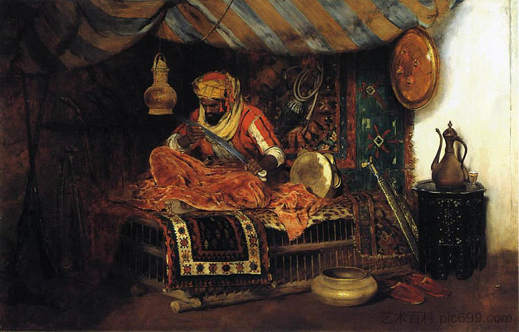 摩尔战士 The Moorish Warrior (1876)，威廉·梅里特·切斯