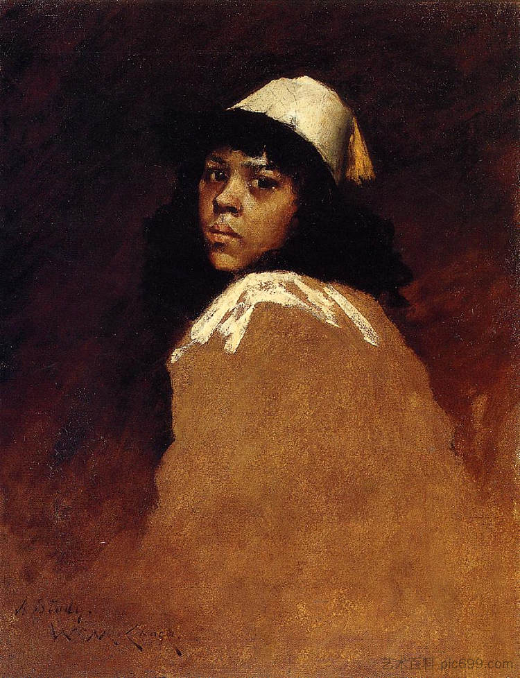 摩洛哥女孩 The Moroccan Girl,威廉·梅里特·切斯