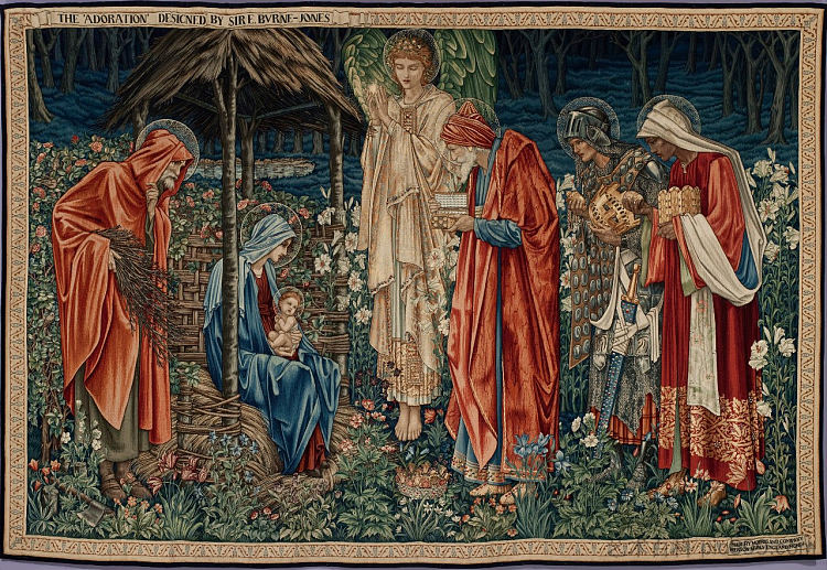 贤士的崇拜 The Adoration of the Magi (1890)，威廉·莫里斯