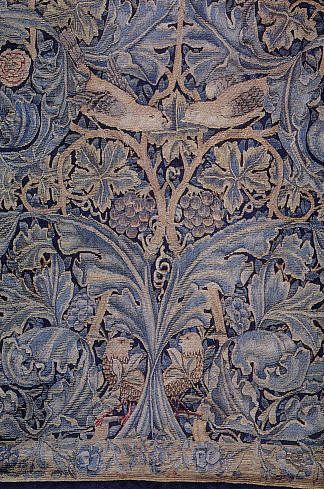 卷心菜和藤蔓挂毯 Cabbage and vine tapestry (1879)，威廉·莫里斯