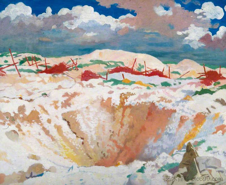 德国电线，蒂耶普瓦尔 German Wire, Thiepval (1917)，威廉·奥宾
