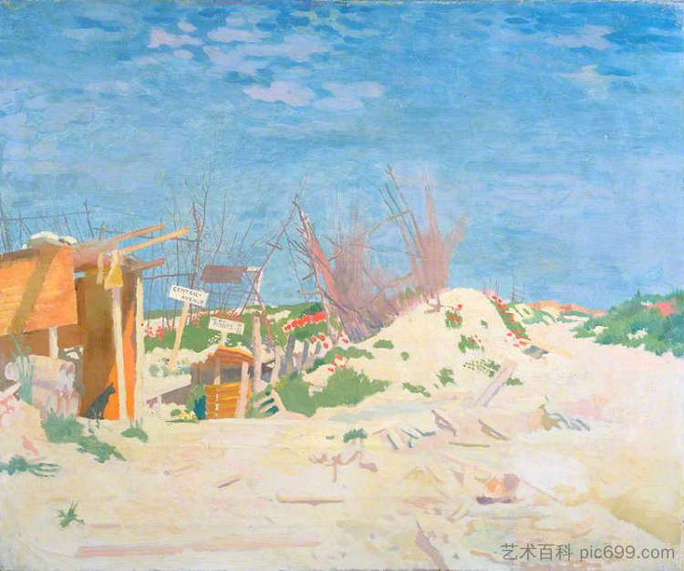 主要街道，蒂耶普瓦尔 The Main Street, Thiepval (1917)，威廉·奥宾