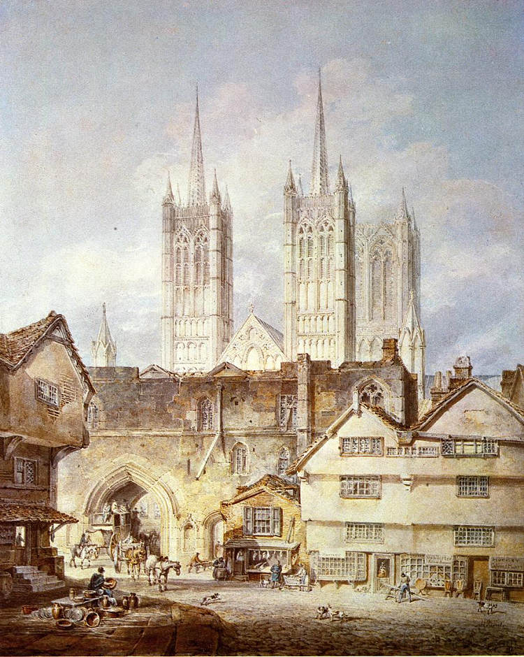 林肯大教堂 Cathedral Church at Lincoln (1795)，J.M.W.特纳