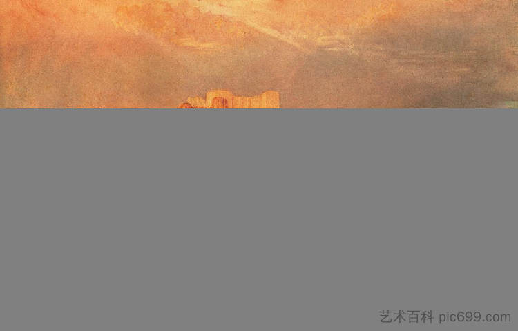 凯尼尔沃思城堡 Kenilworth Castle (c.1830)，J.M.W.特纳