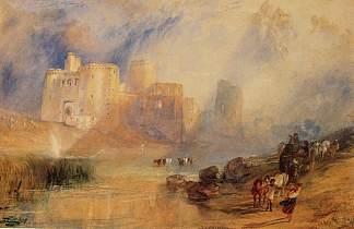 基德韦利城堡 Kidwelly Castle，J.M.W.特纳