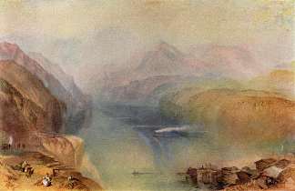 卢塞恩湖 Lake Lucerne (1802)，J.M.W.特纳
