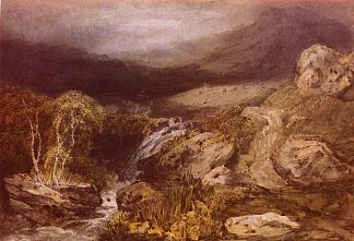 山溪，科尼斯顿 Mountain Stream, Coniston (1797)，J.M.W.特纳