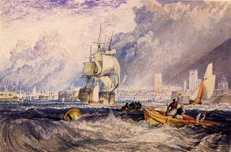 朴茨茅斯 Portsmouth (1824 – 1825)，J.M.W.特纳