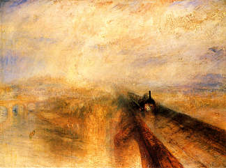 雨蒸汽和速度，大西部铁路 Rain Steam and Speed, The Great Western Railway (1844)，J.M.W.特纳