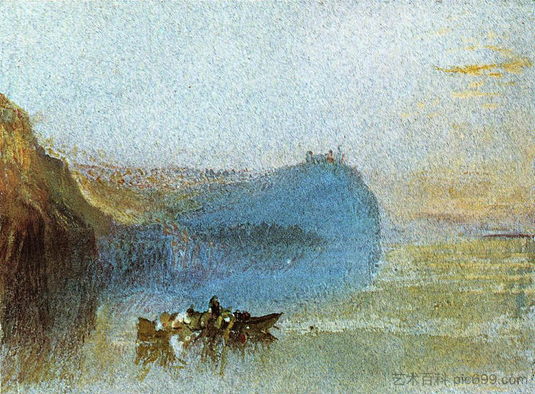 卢瓦尔河上的场景 Scene on the Loire (1826 - 1830)，J.M.W.特纳