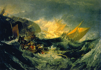 沉船 Shipwreck，J.M.W.特纳