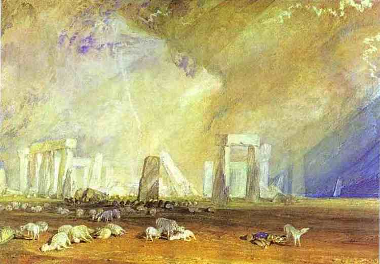 巨 石 阵 Stonehenge (c.1825 - c.1828)，J.M.W.特纳