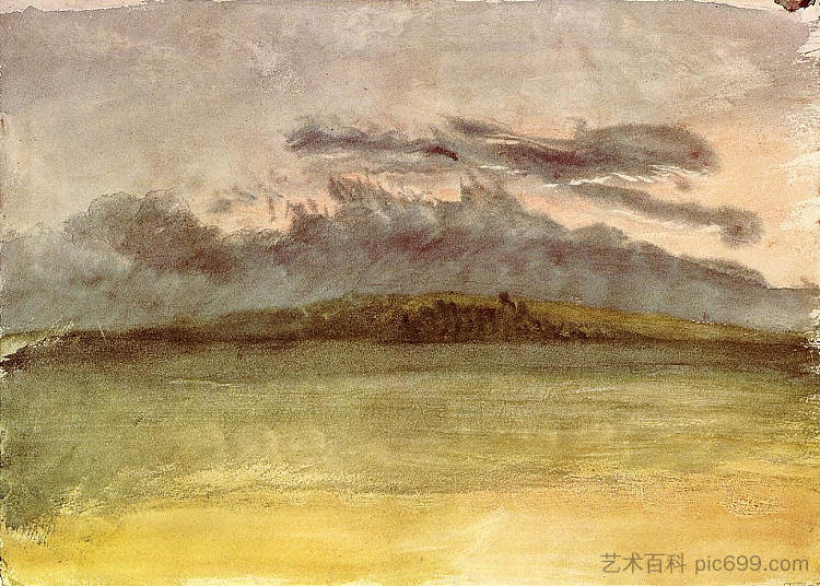 乌云日落 Storm Clouds Sunset (c.1825)，J.M.W.特纳