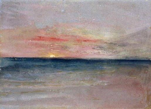 日落 Sunset，J.M.W.特纳