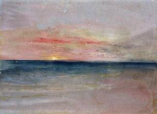 日落 Sunset，J.M.W.特纳