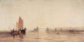 链码头，布莱顿 The Chain Pier, Brighton (c.1828)，J.M.W.特纳