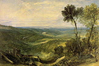 阿什伯纳姆谷 The Vale of Ashburnham (1816)，J.M.W.特纳