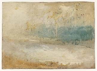 海浪拍打海滩 Waves Breaking on a Beach (1845)，J.M.W.特纳