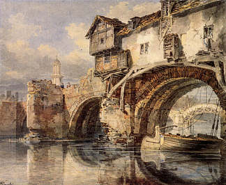 什鲁斯伯里的威尔士桥 Welsh Bridge at Shrewsbury，J.M.W.特纳