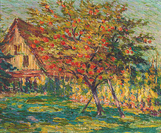 开花的树木 Blühende Bäume (1908)，威利·施洛巴赫