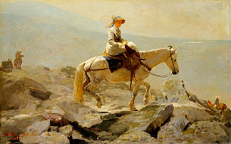 新娘之路，白山 The Bridal Path, White Mountains (1868)，温斯洛·荷默
