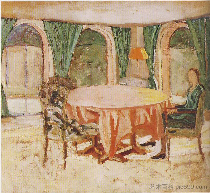 戴安娜·丘吉尔在查特韦尔的餐厅 Diana Churchill in the Dining Room at Chartwell，温斯顿·丘吉尔