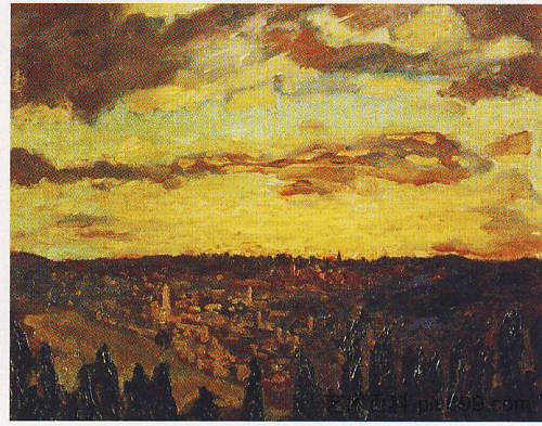 耶路撒冷的景色 View of Jerusalem (1921)，温斯顿·丘吉尔