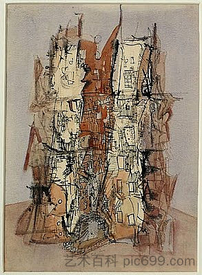 无题（大教堂） Untitled (Cathedral) (1945)，沃尔斯