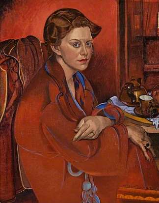 弗罗安娜，艺术家的妻子 Froanna, the Artist’s Wife (1937)，温德姆·路易斯