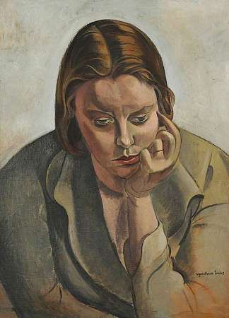 沉思头 Pensive Head (1937)，温德姆·路易斯