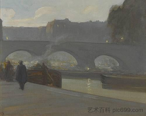 新桥， 巴黎 Pont Neuf, Paris (1900)，泽维尔·马丁内斯