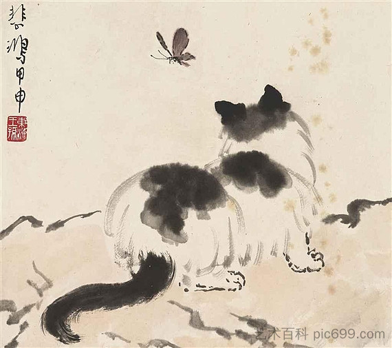 小猫与蝴蝶 Kitten with Butterfly (1944)，徐北红