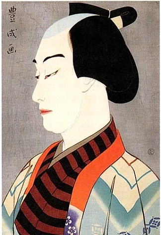 中村干次郎一 饰 半七茜 Nakamura Ganjiro I as Akane Hanshichi (1920)，山村豊成