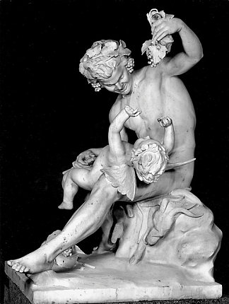 萨蒂尔与爱神一起玩 Satyr plays with Eros (1877)，亚努利斯查勒帕斯