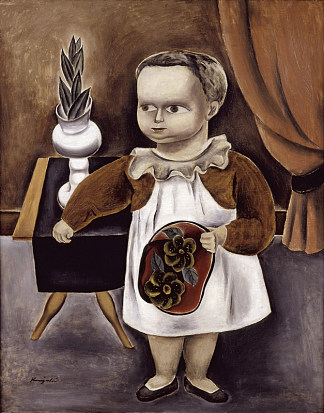 孩子 Child (1923)，国吉康雄