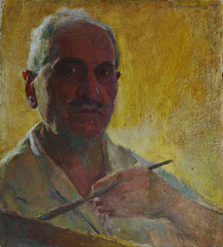 自画像 Self Portrait (1933; Erevan,Armenia                     )，叶吉舍·塔杰沃相