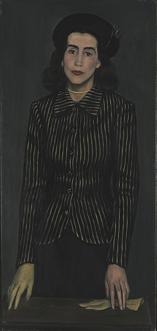 玛丽亚·鲁森的肖像 Portrait of Maria Rusen (1943)，桑寄生