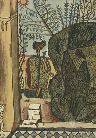 乡间别墅入口 Entrance of country house (1928)，亚尼斯·查罗契斯