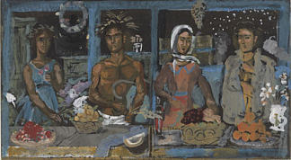 研究“四季”画作 Study for the ”Four Seasons” painting (1967)，亚尼斯·查罗契斯