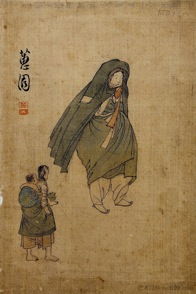 詹戈特的女人 Woman with a Jangot (c.1800)，申允福