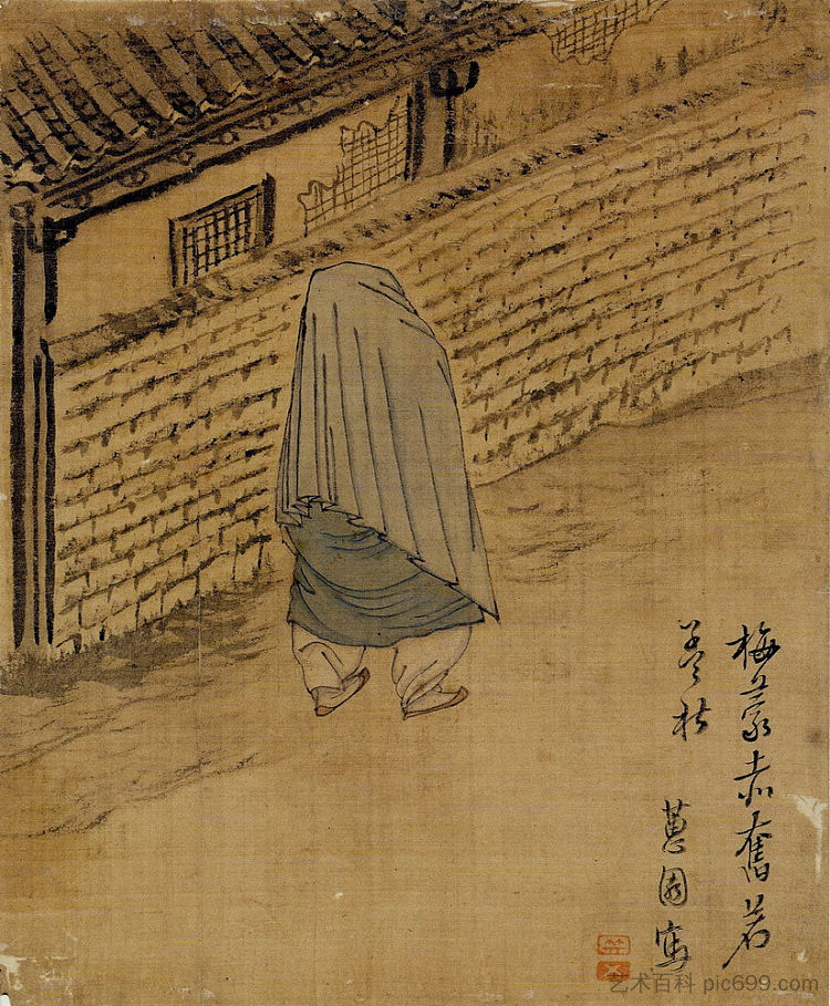 戴帽子的女人 Women with a Cap (c.1800)，申允福