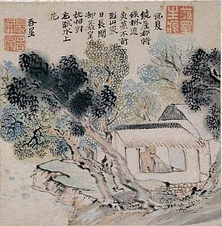 欣赏夏日风光 Enjoyment of Summer Scenery (1771)，与谢芜村