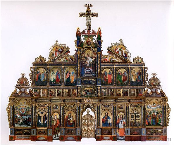 马尼亚瓦冬宫圣像壁 The Maniava Hermitage iconostasis (1698 - 1705; Maniava,Ukraine  )，约克诺维奇