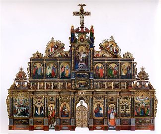 马尼亚瓦冬宫圣像壁 The Maniava Hermitage iconostasis (1698 – 1705; Maniava,Ukraine                     )，约克诺维奇