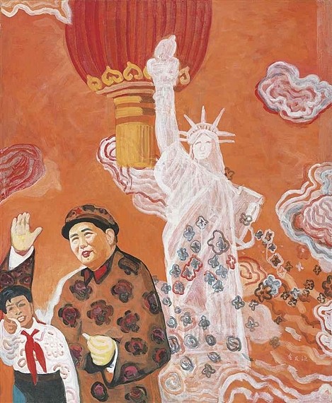 毛泽东与自由女神像 Mao and the Statue of Liberty (1995)，于友涵