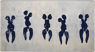 蓝色时期的人体测量学 Anthropometry of the blue period (1960)，伊夫·克莱因