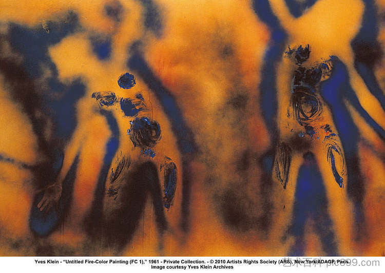 火画 Fire Painting (1961)，伊夫·克莱因